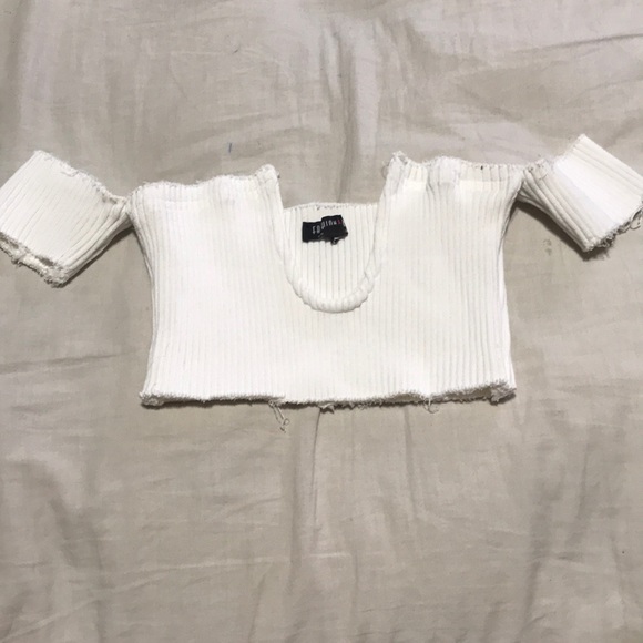 Fashion Nova Tops - White crop top